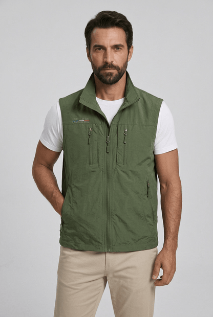Heren Bodywarmer met Staande Kraag | Meerdere Ritszakken