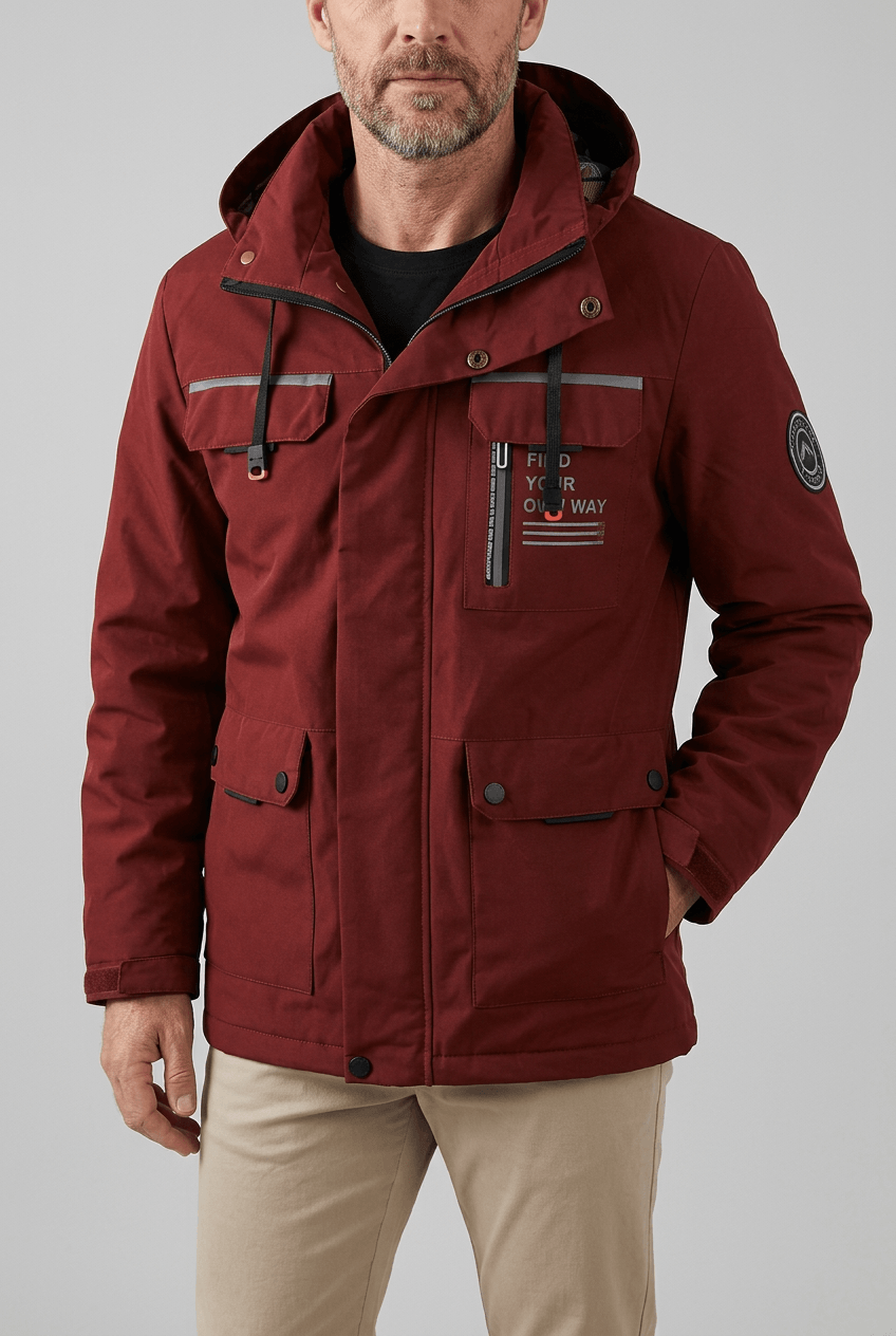 Heren Winterjas met Capuchon | Meerdere Zakken
