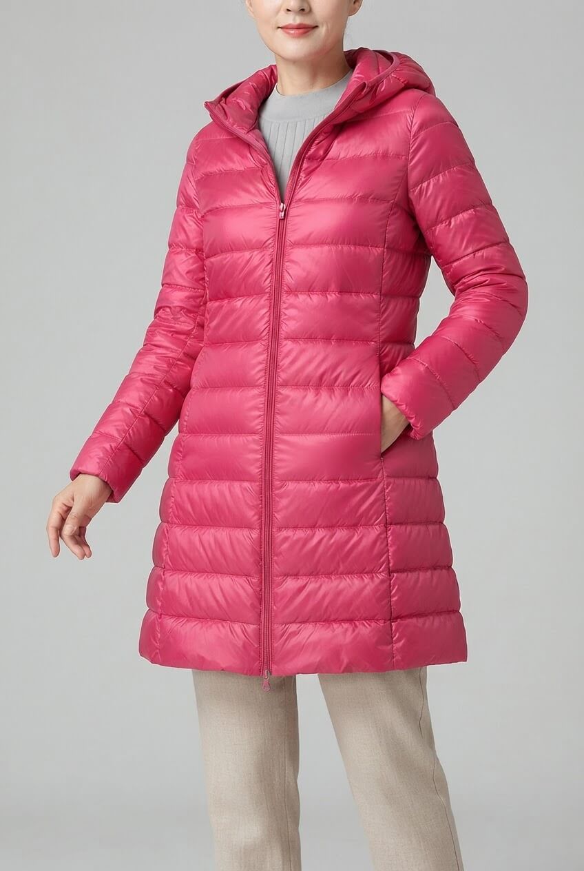 Dames Lange Puffer Winterjas | Afneembare Capuchon