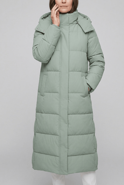Dames Lange Winterjas | Capuchon & Zijsplitten