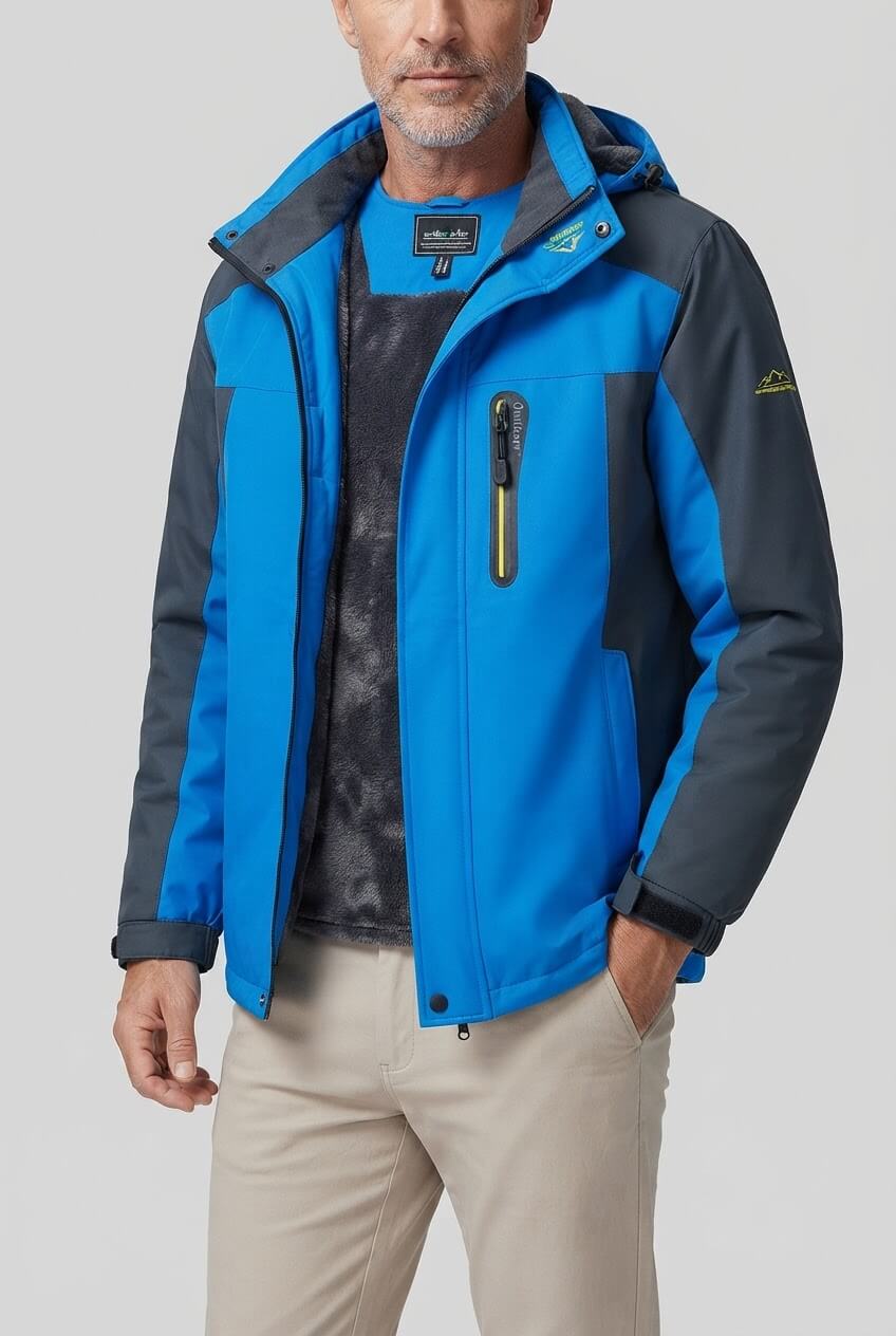 Heren Winterjas met Capuchon | Borstzak & Rits
