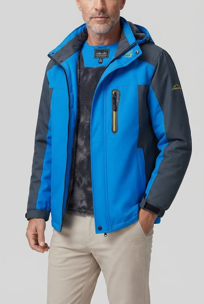 Heren Winterjas met Capuchon | Borstzak & Rits