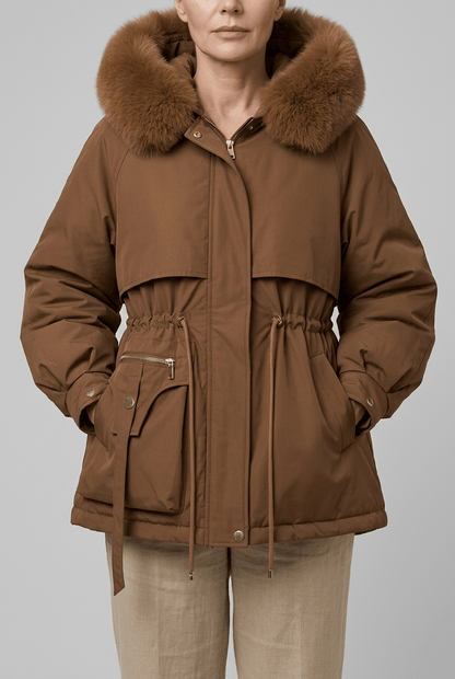 Dames Parka Jas | Capuchon met Imitatiebont