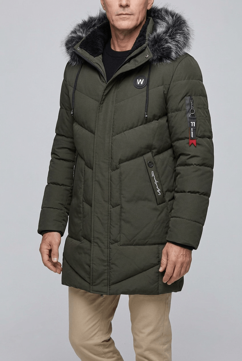 Heren Parka Winterjas | Capuchon & Ritszakken