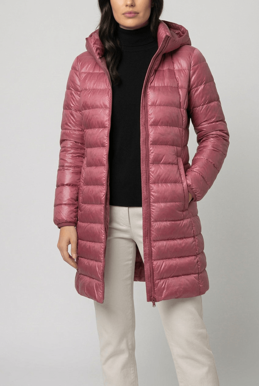 Dames Lichtgewicht Puffer Jas | Capuchon en Rits