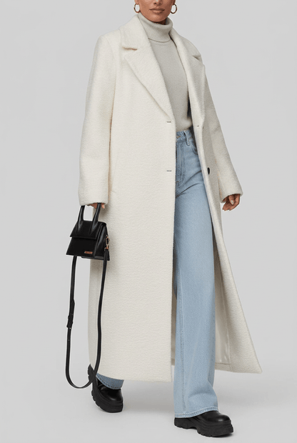 Dames Oversized Jas | Lang Model & Knoopsluiting