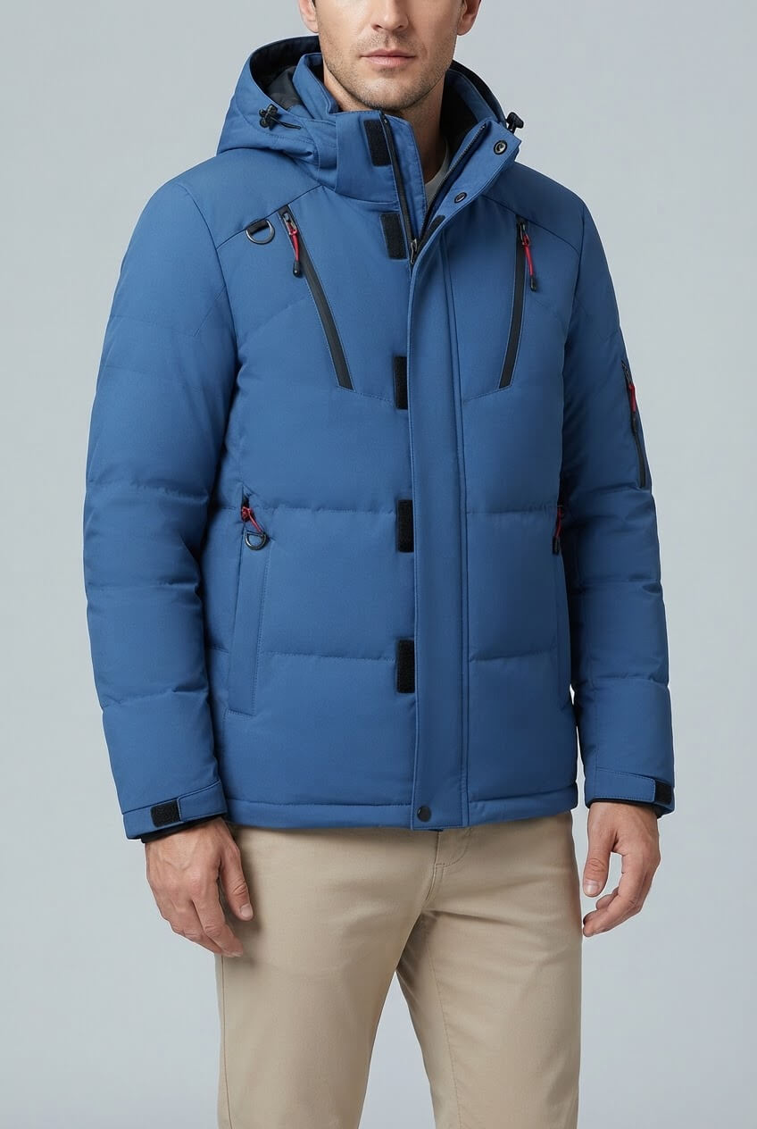 Heren Gewatteerde Puffer Winterjas | Verstelbare Capuchon