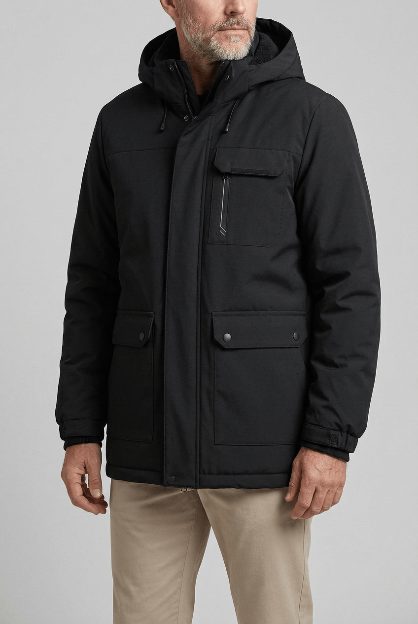 Winterjas Heren met Capuchon | Parka & Stormflap