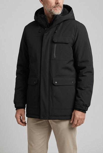 Winterjas Heren met Capuchon | Parka & Stormflap