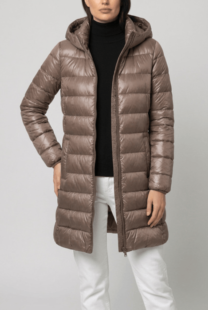 Dames Lichtgewicht Puffer Jas | Capuchon en Rits