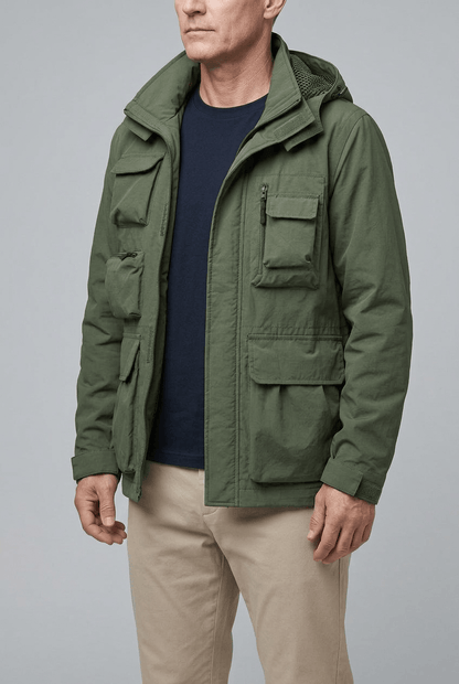 Heren winter jas met capuchon | Cargo & Ritszakken