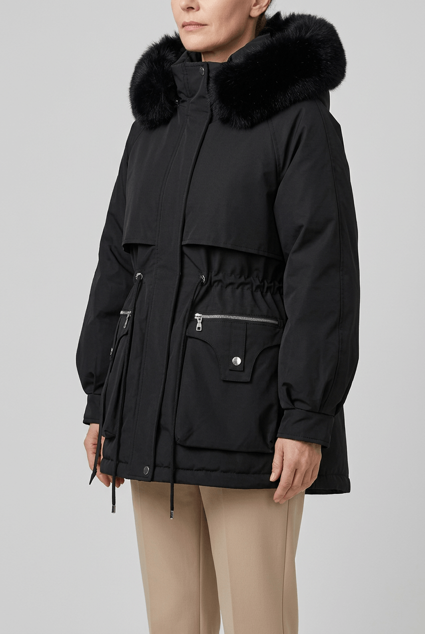 Dames Parka Jas | Capuchon met Imitatiebont