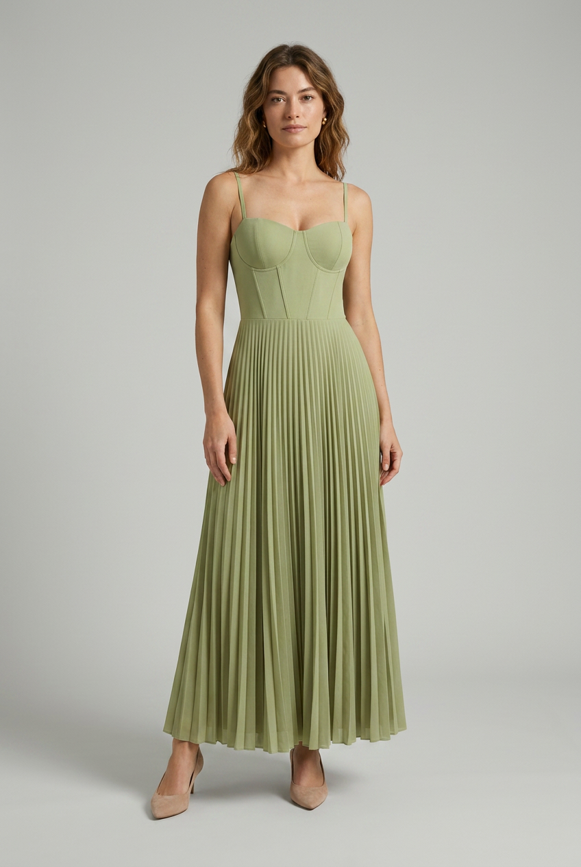 Lange Jurk Dames | Maxi Galajurk met Korset en Elegante Pasvorm