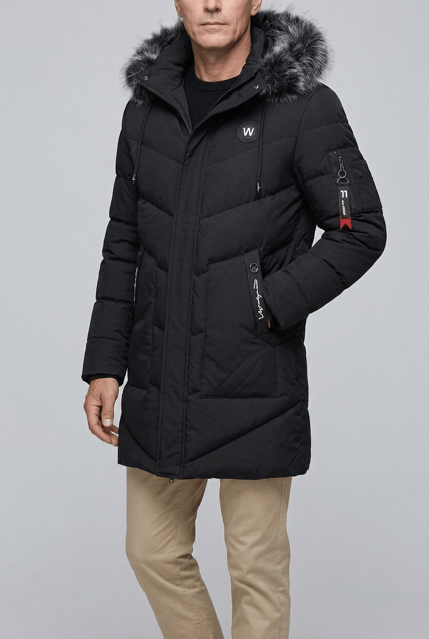 Heren Parka Winterjas | Capuchon & Ritszakken