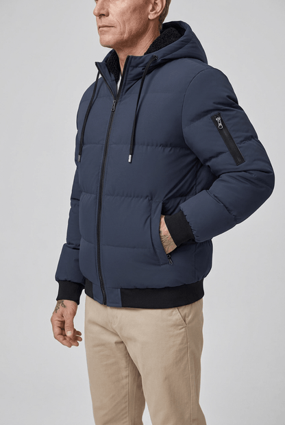 Heren Gewatteerde Puffer Winterjas | Capuchon & ritszakken
