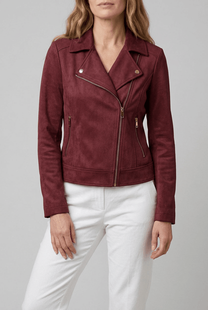 Dames Jas | Bikerjack & Asymmetrische Rits