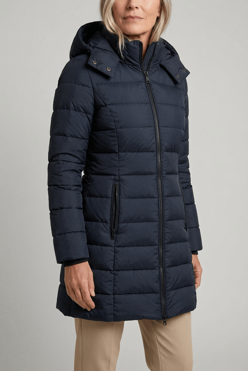 Dames Gewatteerde Winterjas | Capuchon & Ritszakken