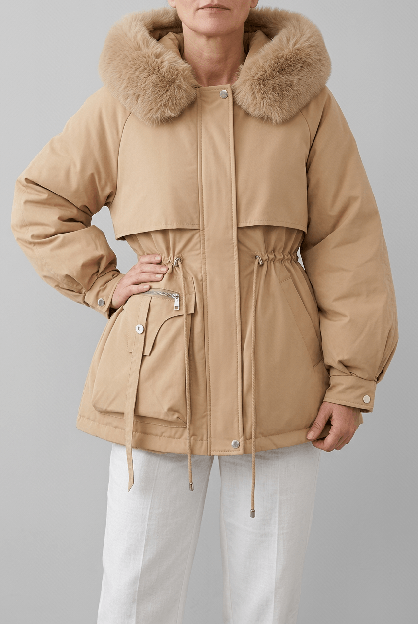 Dames Parka Jas | Capuchon met Imitatiebont