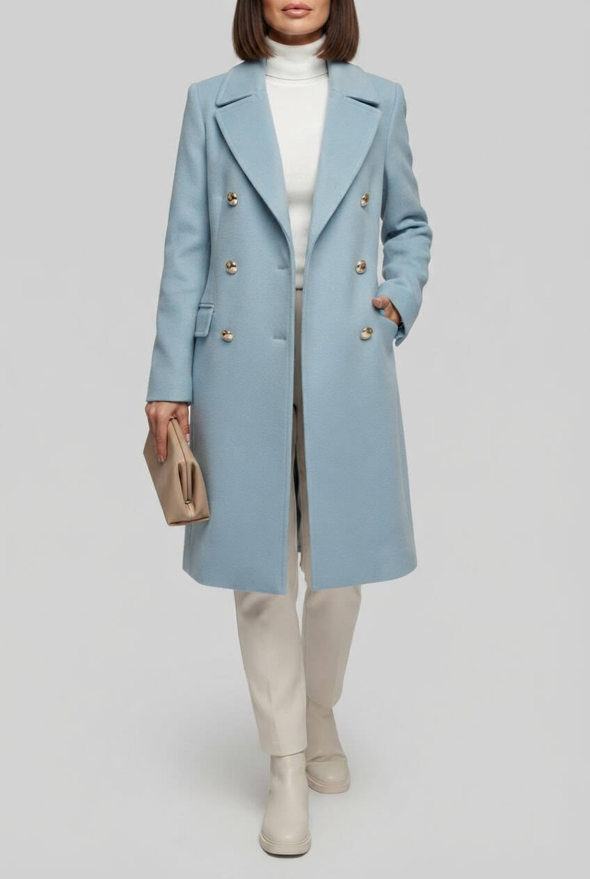 Dames Dubbelrijige Trenchcoat | Reverskraag & Zakken