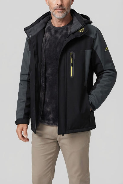 Heren Winterjas met Capuchon | Borstzak & Rits