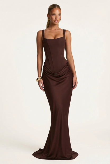 Mouwloos Jurk Bruiloft Gast Dames | Corset-stijl