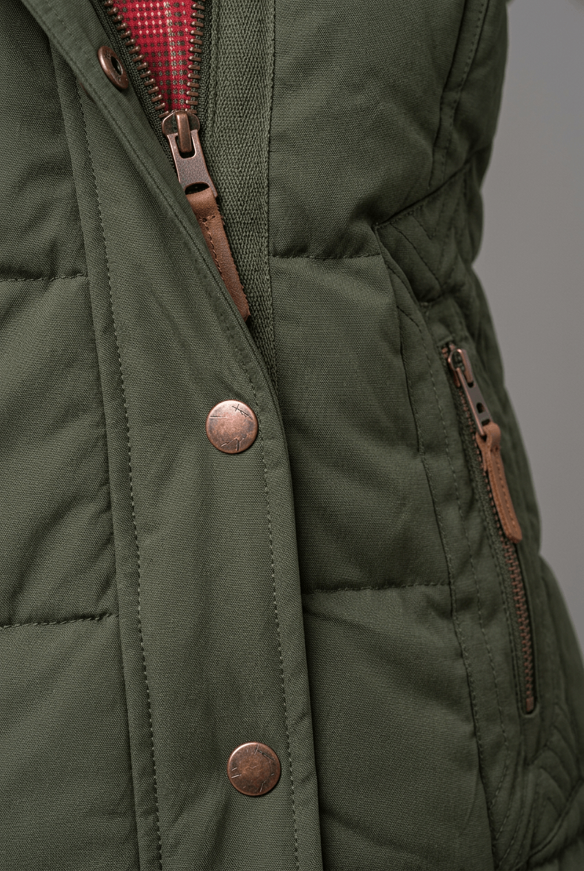 Dames Korte Gewatteerde Winterjas | Faux Fur Capuchon