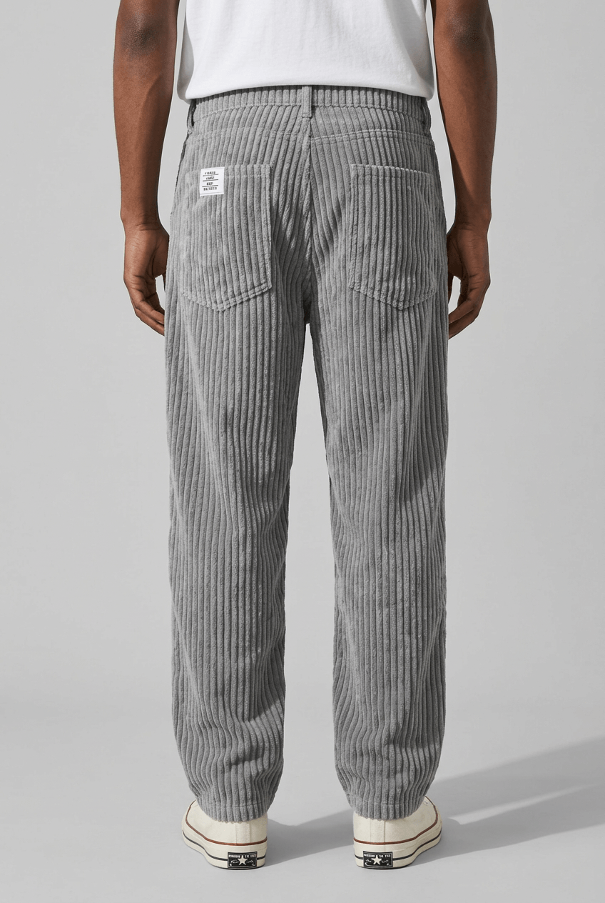 Heren Corduroy Broek | Brede Rib & Rechte Pijp