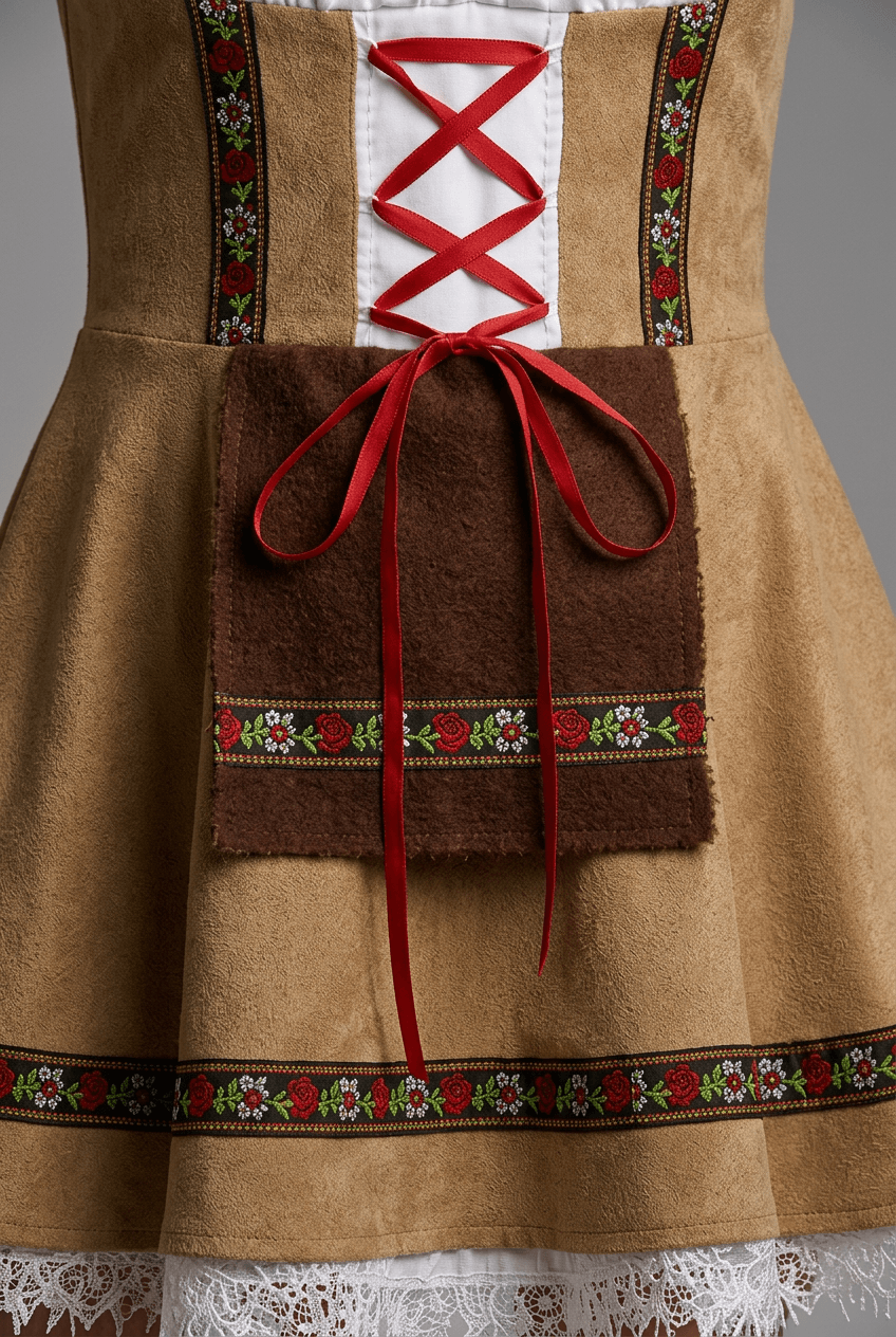 Dames Oktoberfest Jurk | Dirndl & Kruislint