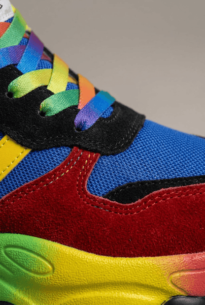 Dames Sneakers met Plateauzool en Vetersluiting | Chunky Casual Schoen
