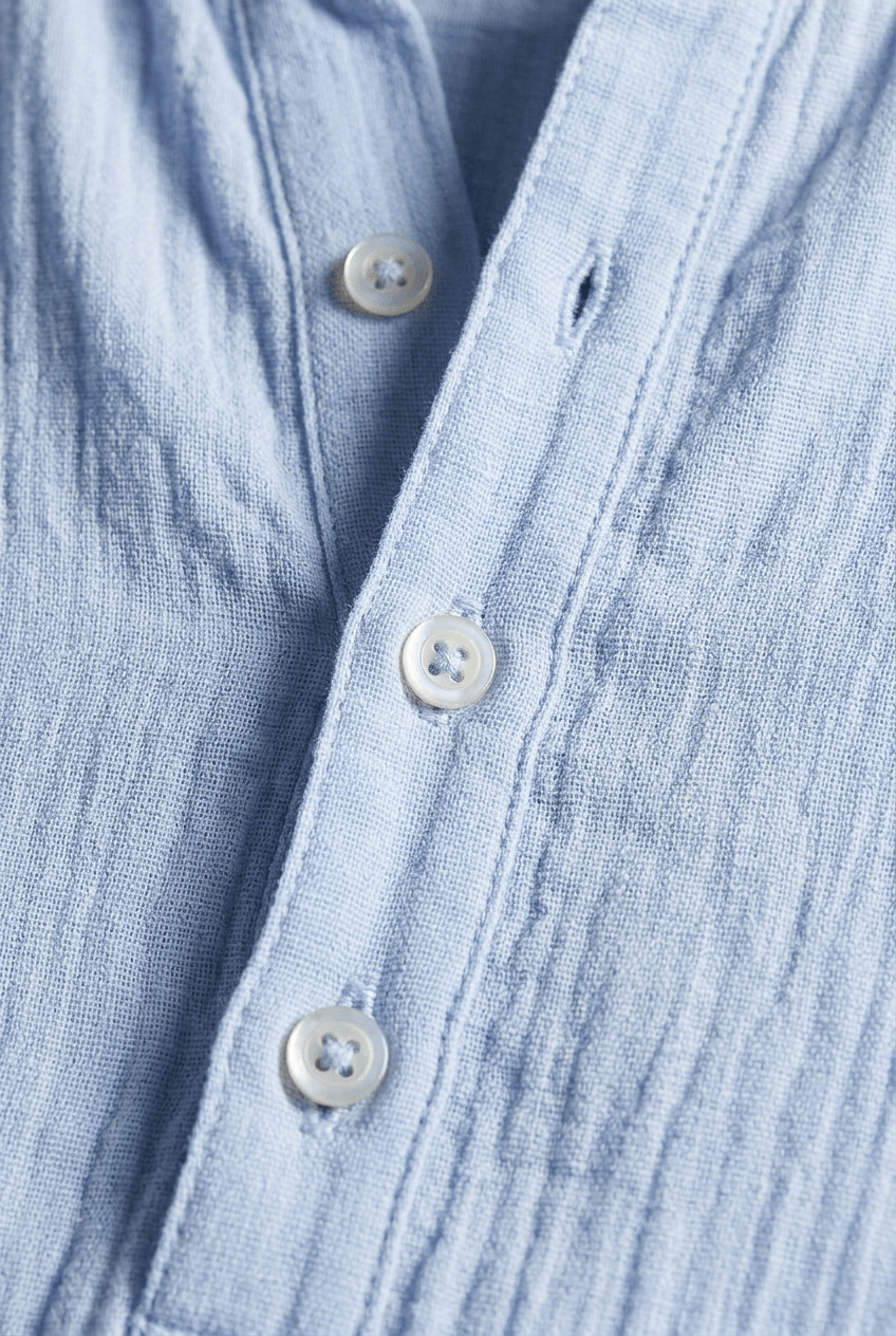Heren Zomerset met Opstaande Kraag en Relaxed Fit Broek | Tweedelig
