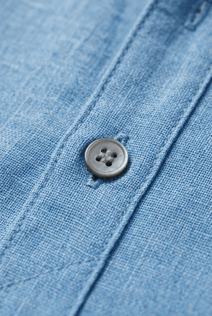 Heren Overhemd met Oprolbare Mouwen | Relaxed Fit