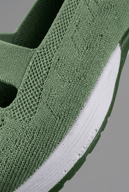Dames Sneakers met Gebreide Bovenkant en Uitsnijding | Instappers