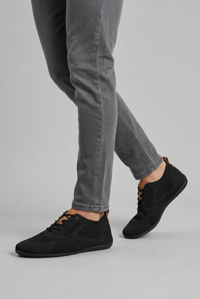 Knitted Casual Sneakers For Men | Lace-Up