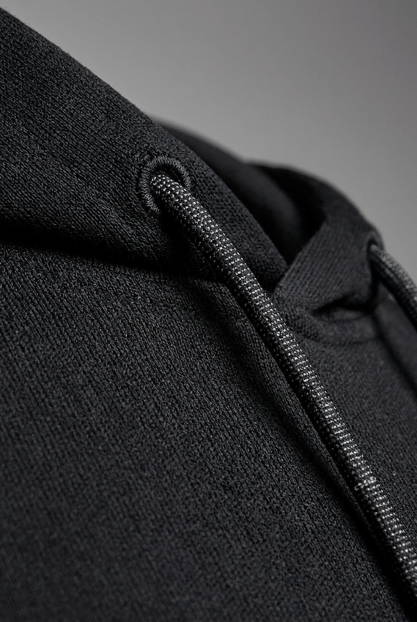Heren Mouwloze Hoodie met Capuchon en Trekkoord