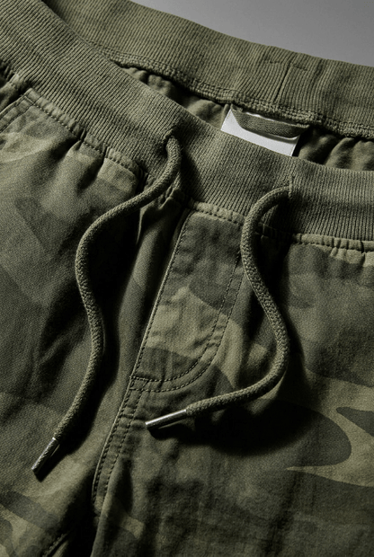 Heren Korte Broek met Camouflageprint | Elastische Taille