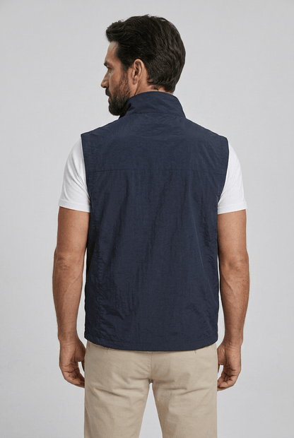 Heren Bodywarmer met Staande Kraag | Meerdere Ritszakken