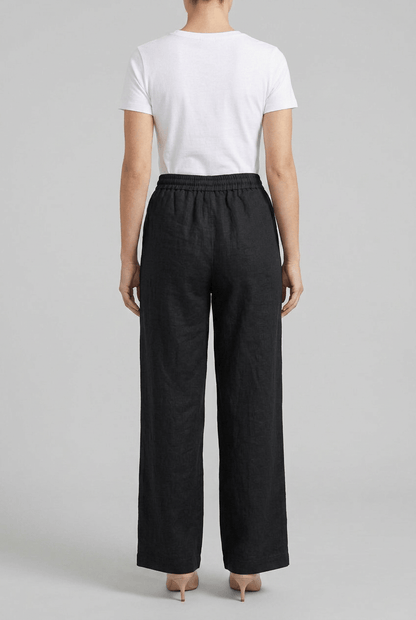 Dames Broek met Wijde Pijpen en Elastische Taille | Trekkoord