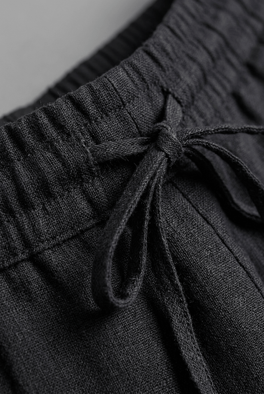 Dames Broek met Wijde Pijpen en Elastische Taille | Trekkoord