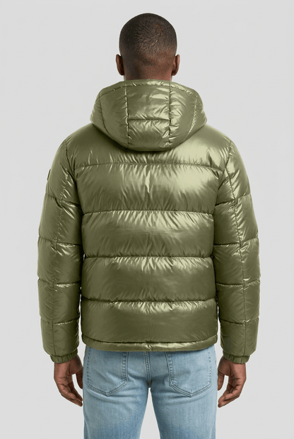 Heren Gewatteerd Puffer Winterjas | Capuchon & Ritszakken
