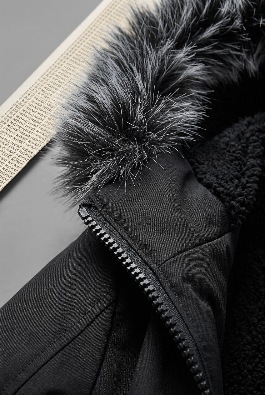 Heren Parka Winterjas met Capuchon | Ritssluiting & Zakken