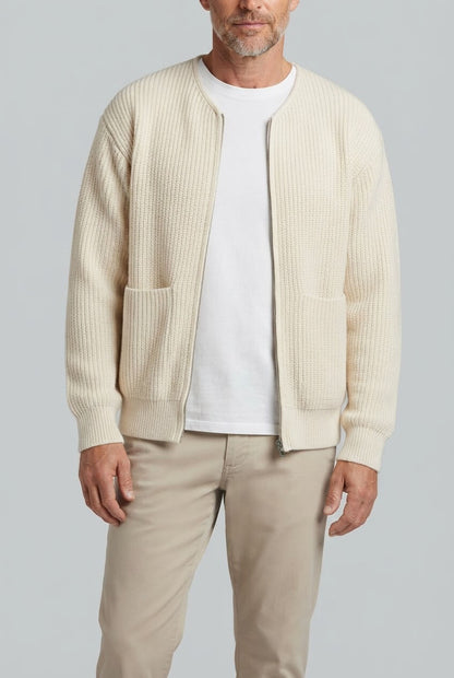 Heren Gebreid Vest | Ronde hals & Zakken