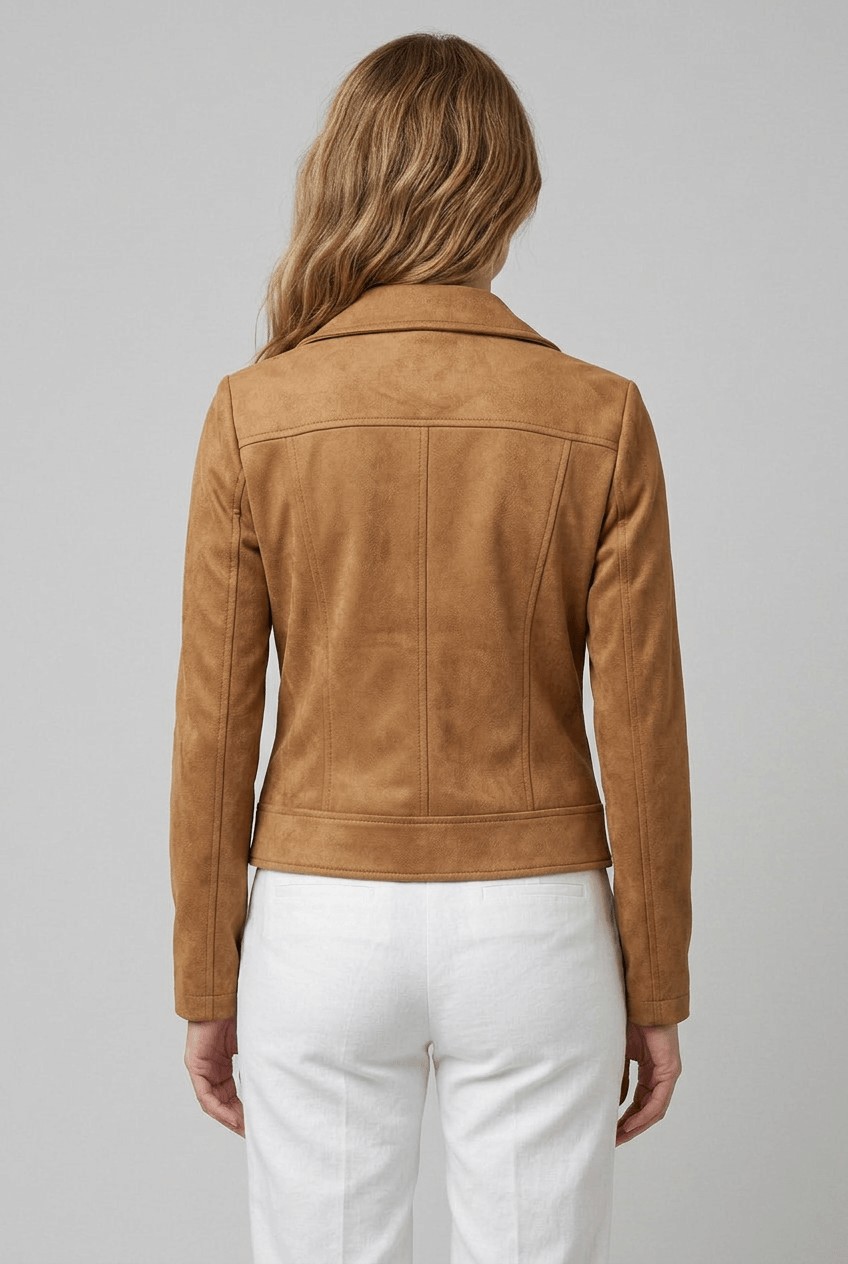 Dames Jas | Bikerjack & Asymmetrische Rits