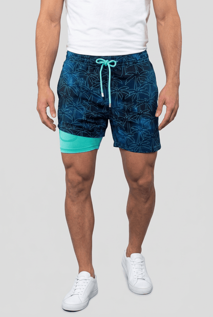 Zwembroek Heren | Sneldrogend, Trekkoord & Ingebouwde Short
