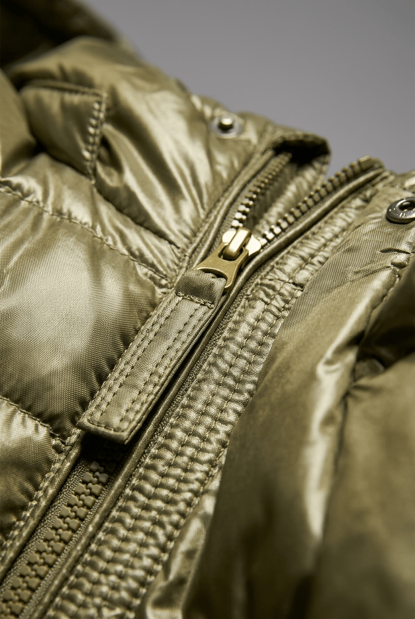 Heren gewatteerde puffer jacket | Capuchon & full-length rits