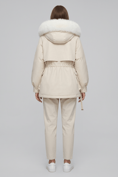Dames Parka Jas | Capuchon met Imitatiebont