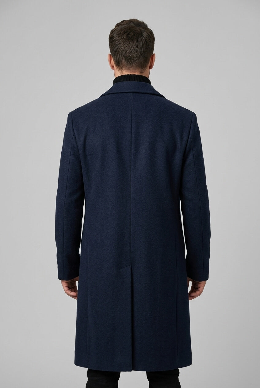 Lange Heren Jas | Getailleerd & Knoopsluiting