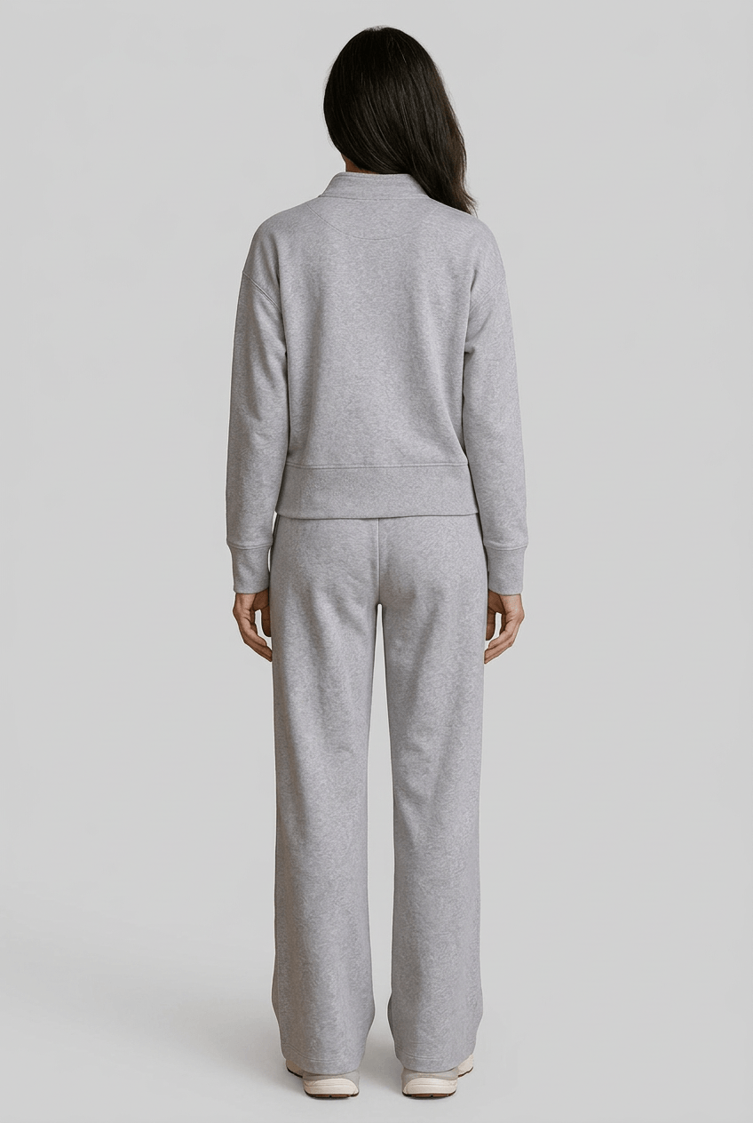 Dames Loungewear Set | Knopen Vest & Wijde Broek