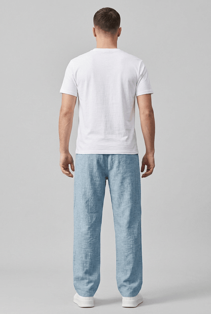 Heren Zomerbroek | Wijde Pijpen & Elastische Tailleband