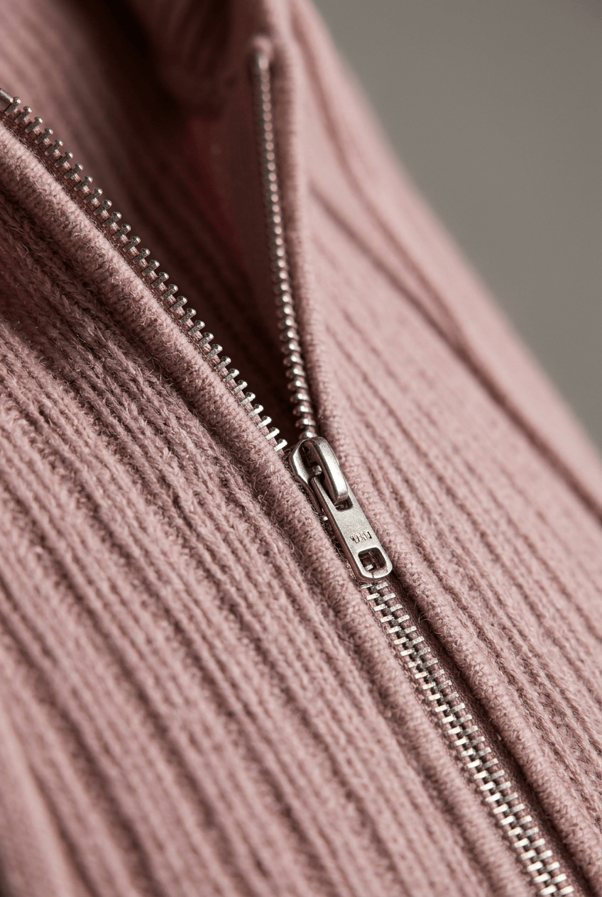 Dames Ribgebreid Vest | Capuchon & Rits