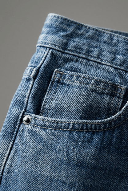 Heren Straight Leg Jeans | Washed Look